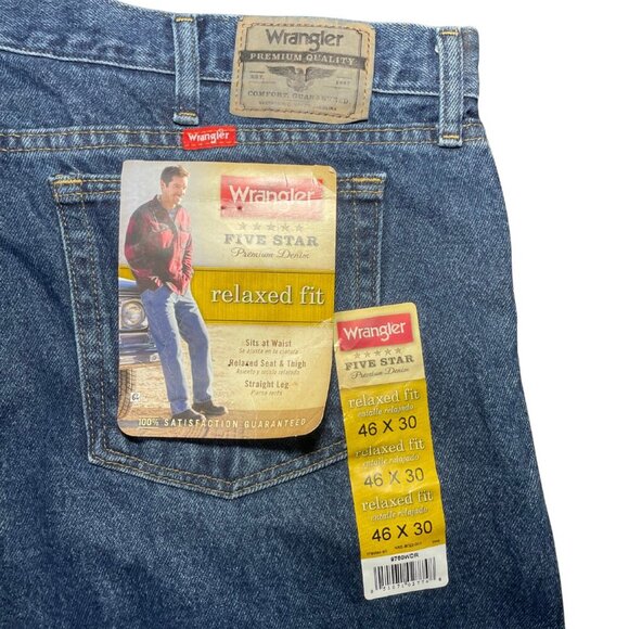 2000s Wrangler Jeans – Relaxed Fit – Medium Wash – Size 46x30 - Picture 3 of 5